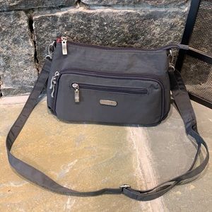 Baggalini Gray Cross Body with Front Wallet